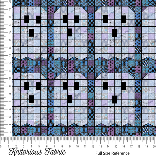 *Pre-Order* Ghostly Quilt - Blue