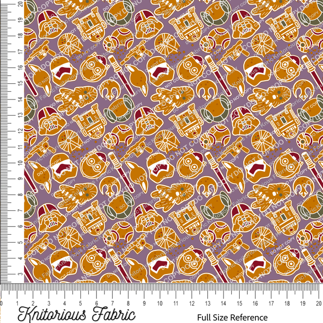 Gingerbread Space Doodles - Purple