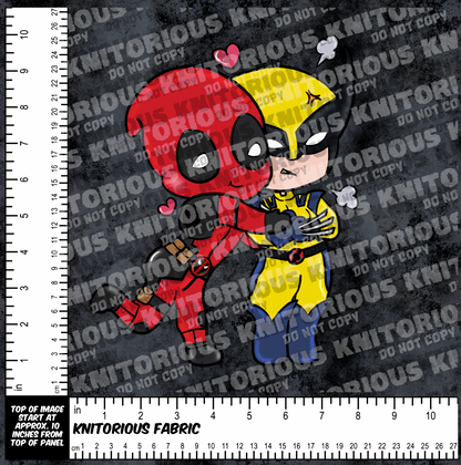 *Pre-Order* Red & Yellow Heads and Huggies Panels
