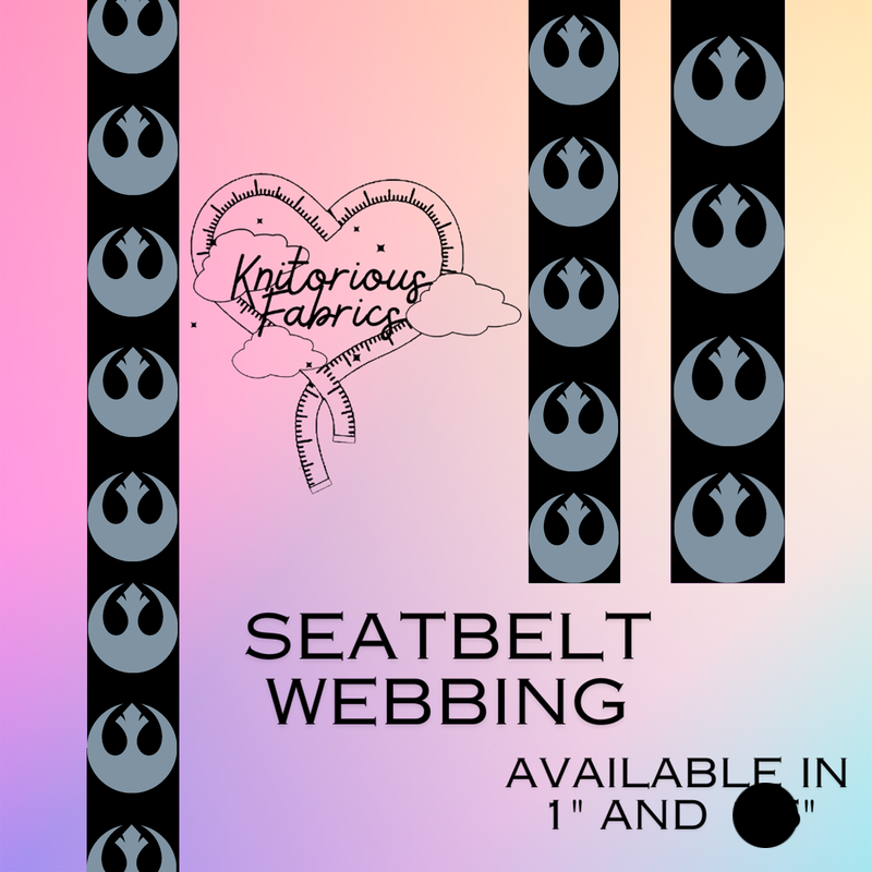 *Pre-Order Hardware* Reb Seatbelt Webbing