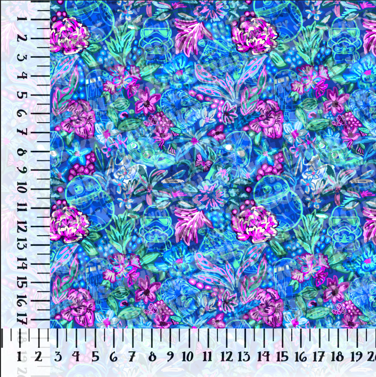 *Pre-Order* LP 1 Floral - Dk Blue