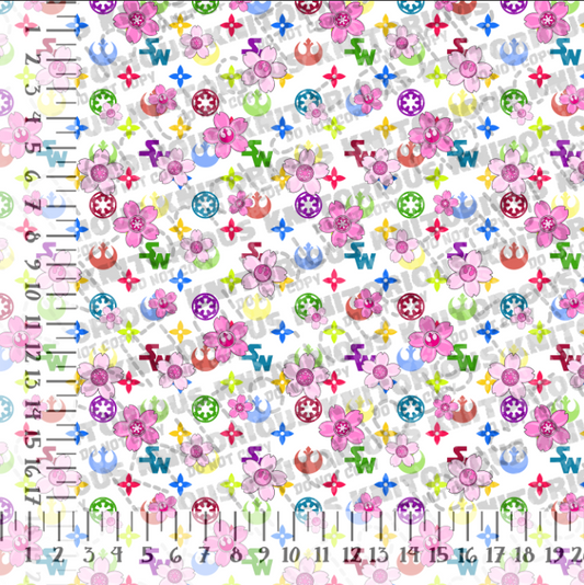 *Pre-Order* Lou SW - Colorful Sm Blossoms on white