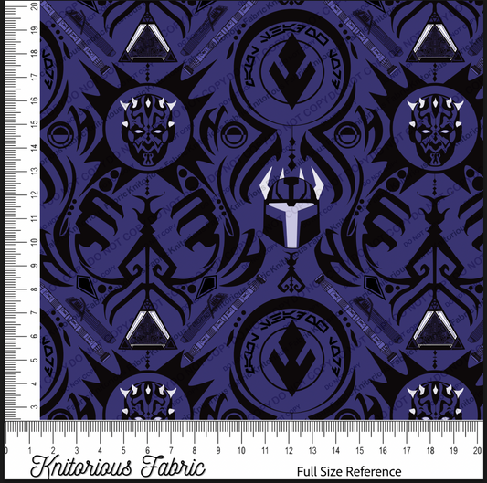 *Pre-Order* Maul Damask - Blue Purple