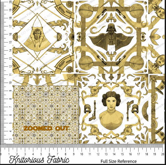 *VINYL Pre*-Order* Majolica Tiles - Gold