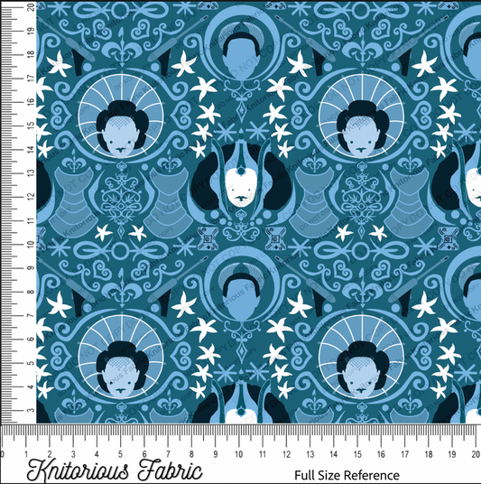*VINYL Pre*-Order* Pad Damask - Blue