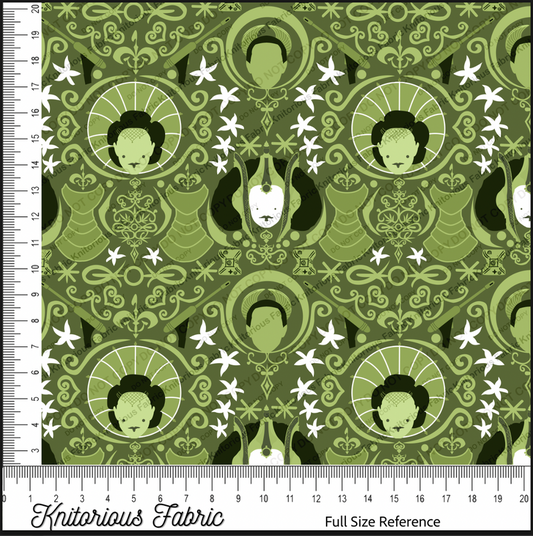 *Pre-Order* Pad Damask - Green