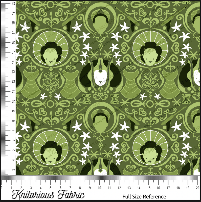 *VINYL Pre*-Order* Pad Damask - Green