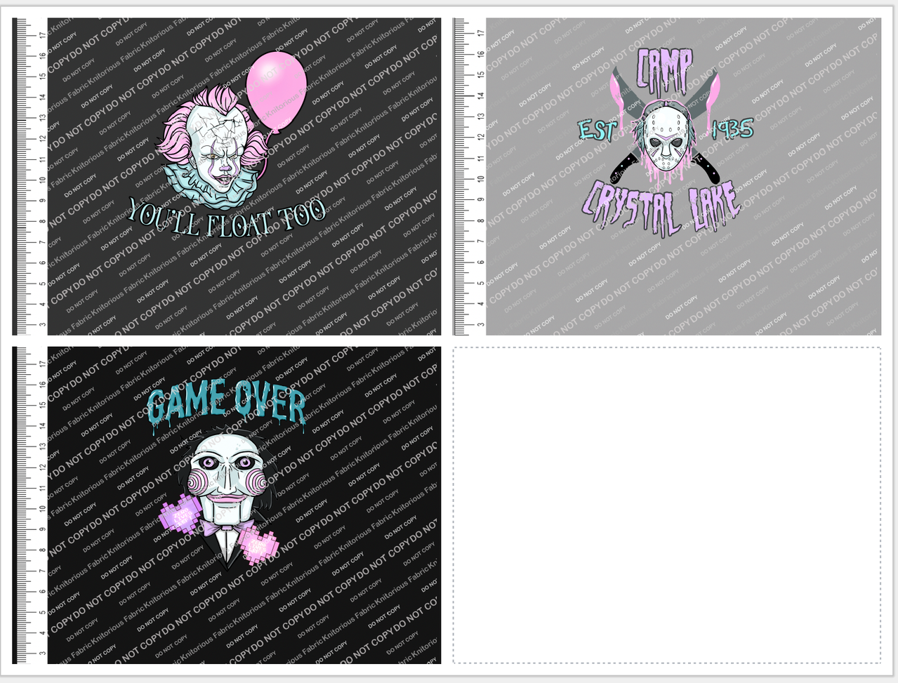 *Pre-Order* Pastel Horror Panels