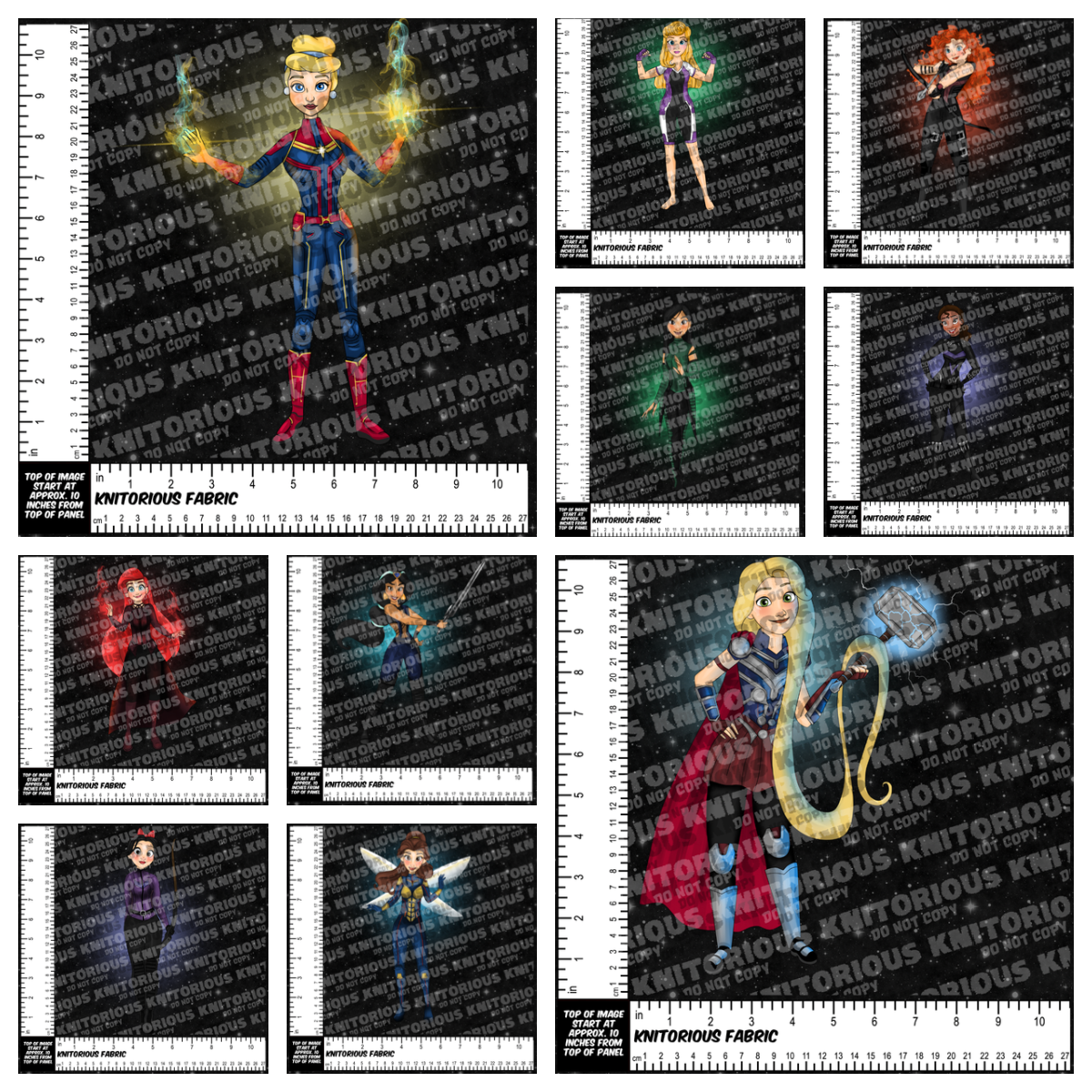 *Pre-Order* Princess Heroes Panels - Black Galaxy