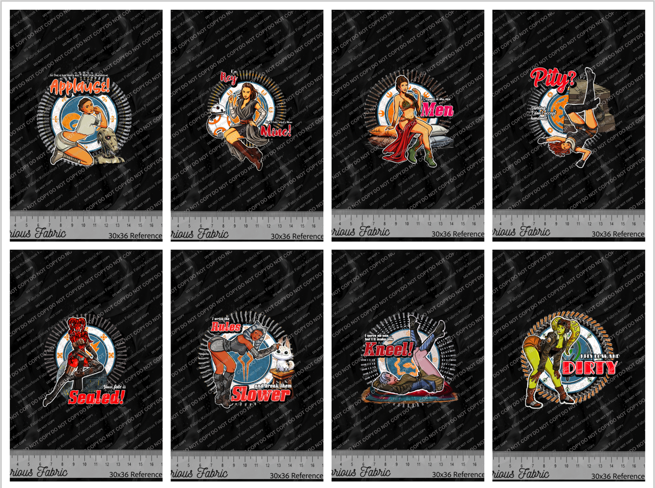 *Pre-Order* SW Pinup Word Panels