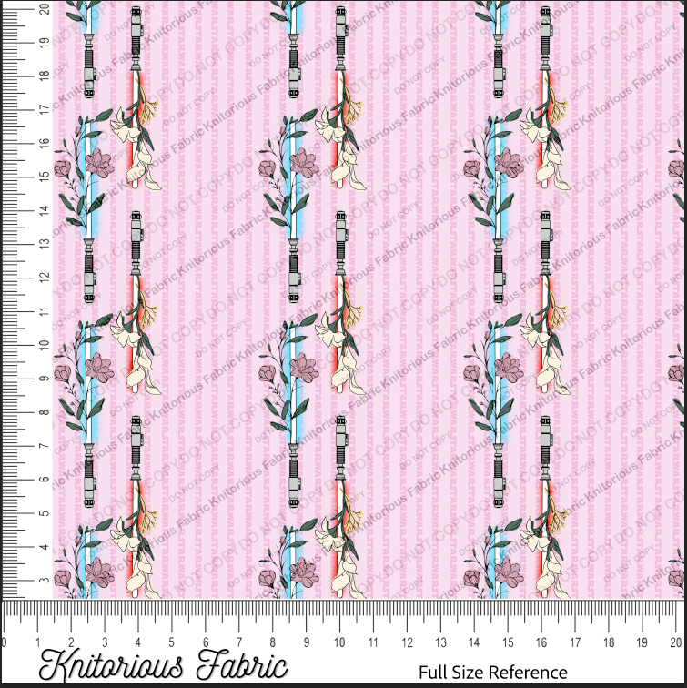 *VINYL Pre*-Order* Sketchy Saber Pinstripes - Pink