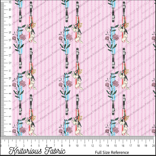 *VINYL Pre*-Order* Sketchy Saber Pinstripes - Pink