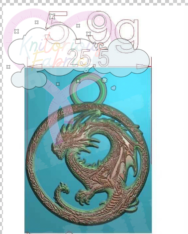 *RETAIL* S-Dragon Zipper Pull