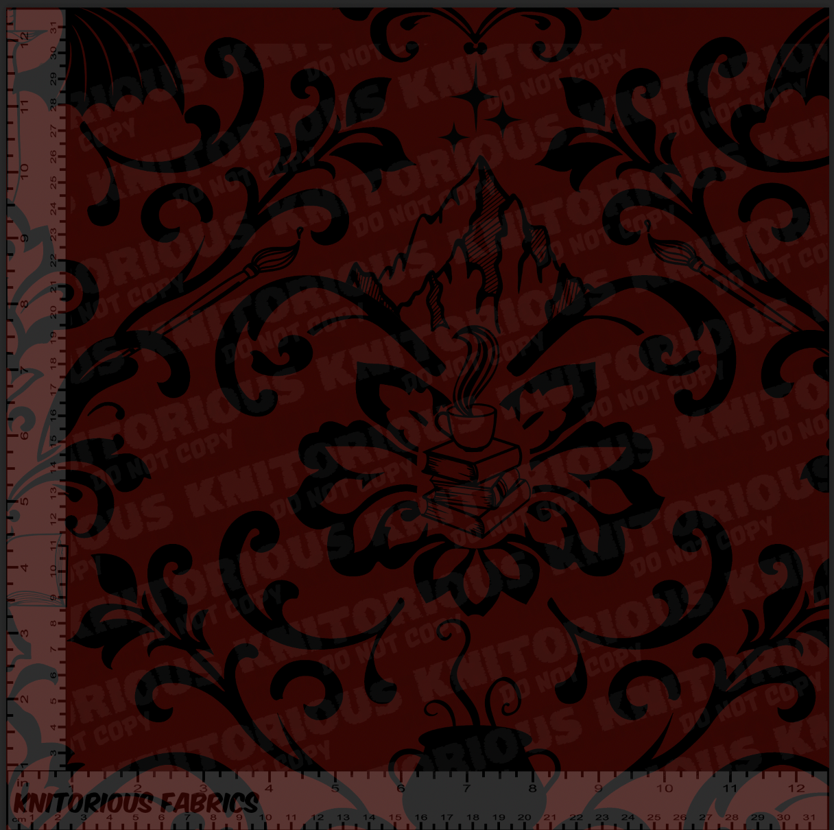 *Pre-Order* ACOTAR - Damask Maroon (Officially Licensed) - SEWIST EXCLUSIVE