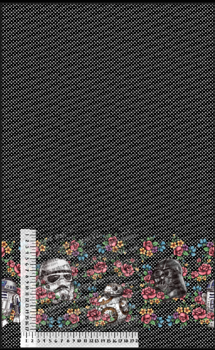 *Pre-Order* FW OG - Black Polka Dot Single Border