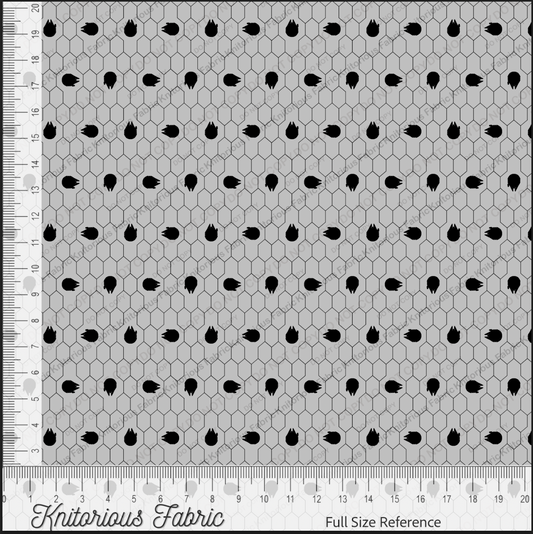 *Pre-Order*. Designer Bag Honeycomb Gray/Black Ships