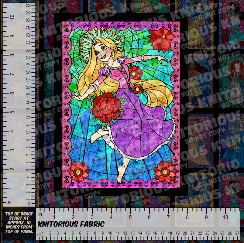 *Pre-Order* Stained Glass Princess Panels