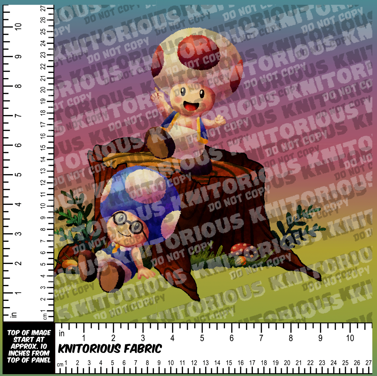 *Pre-Order* Toads and Shrooms (Rainbow) Panels