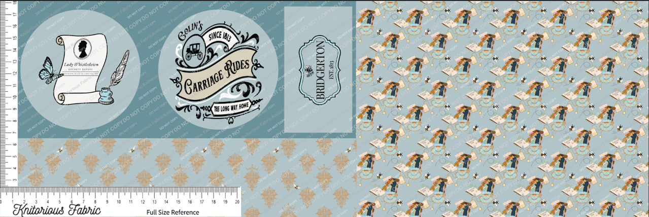 *Pre-Order*  Tea Carriage Circle Blue Bagmaker Set