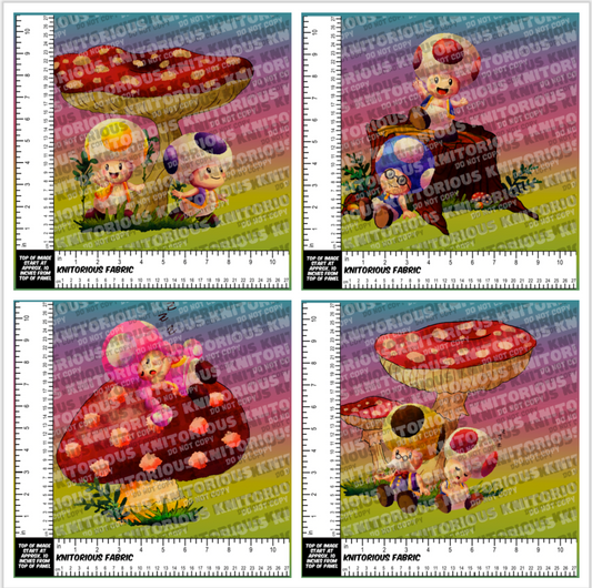 *Pre-Order* Toads and Shrooms (Rainbow) Panels