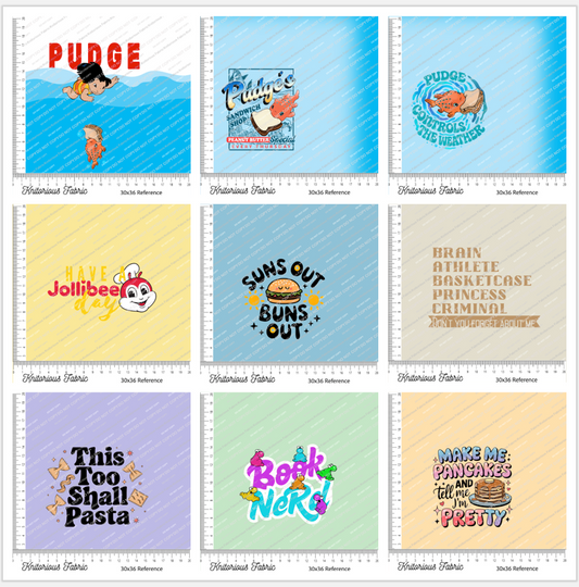 *Pre-Order* Various Foodie Panels