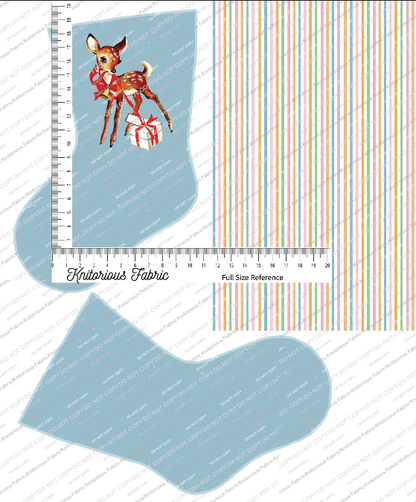 *Pre-Order* Vintage Light Blue Stocking Panels