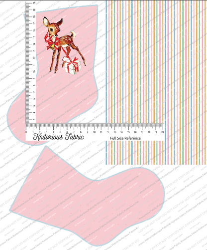 *Pre-Order* Vintage Light Pink Stocking Panels