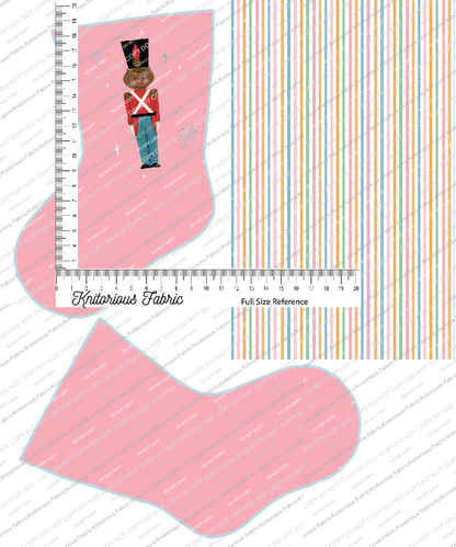 *Pre-Order* Vintage Dark Pink Stocking Panels