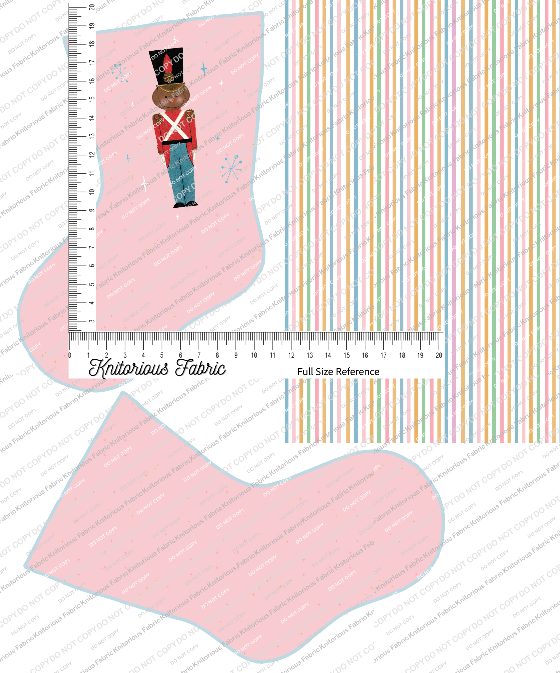 *Pre-Order* Vintage Light Pink Stocking Panels