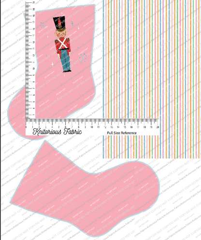 *Pre-Order* Vintage Dark Pink Stocking Panels