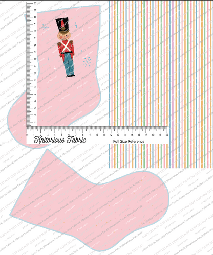 *Pre-Order* Vintage Light Pink Stocking Panels