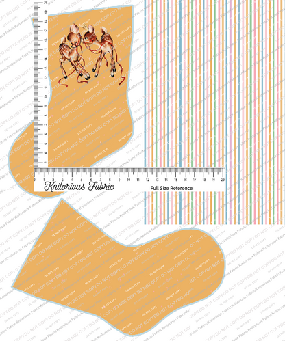 *Pre-Order* Vintage Dark Orange Stocking Panels