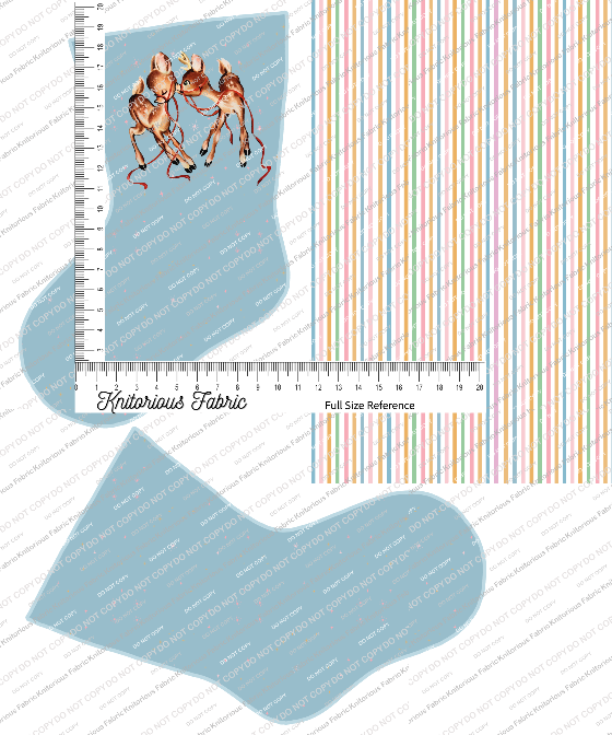 *Pre-Order* Vintage Light Blue Stocking Panels