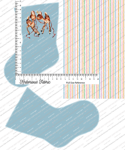 *Pre-Order* Vintage Light Blue Stocking Panels