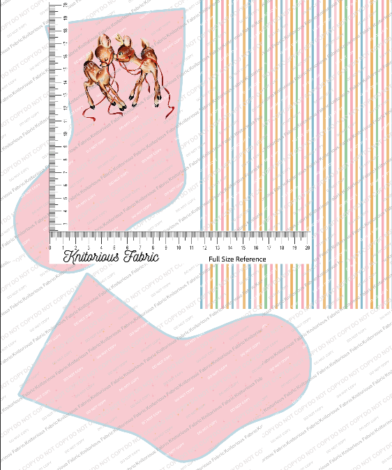 *Pre-Order* Vintage Light Pink Stocking Panels