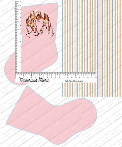 *Pre-Order* Vintage Light Pink Stocking Panels