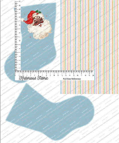 *Pre-Order* Vintage Light Blue Stocking Panels