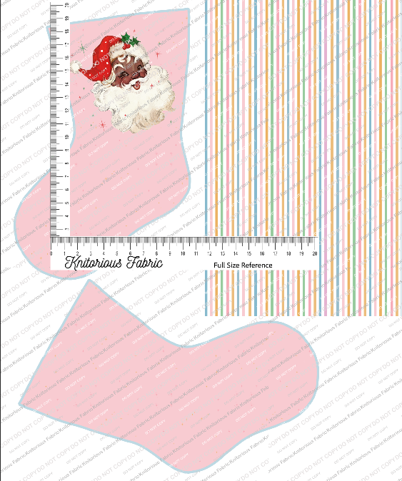 *Pre-Order* Vintage Light Pink Stocking Panels