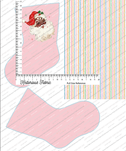 *Pre-Order* Vintage Light Pink Stocking Panels