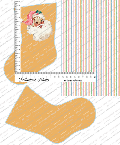 *Pre-Order* Vintage Dark Orange Stocking Panels