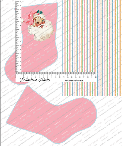 *Pre-Order* Vintage Dark Pink Stocking Panels