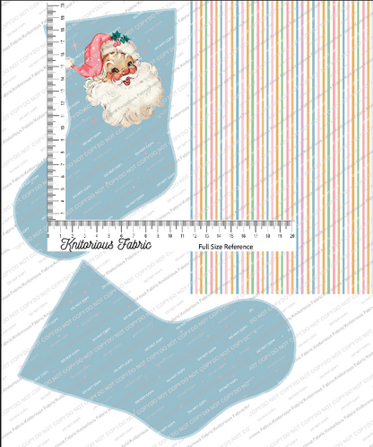 *Pre-Order* Vintage Light Blue Stocking Panels