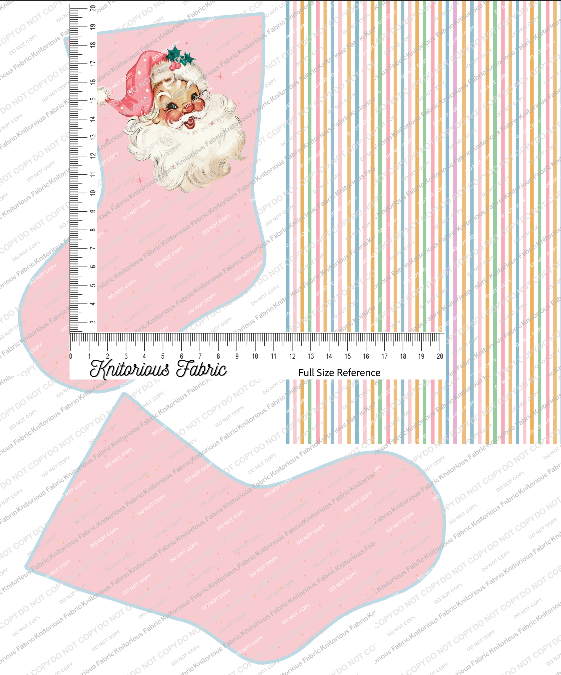 *Pre-Order* Vintage Light Pink Stocking Panels