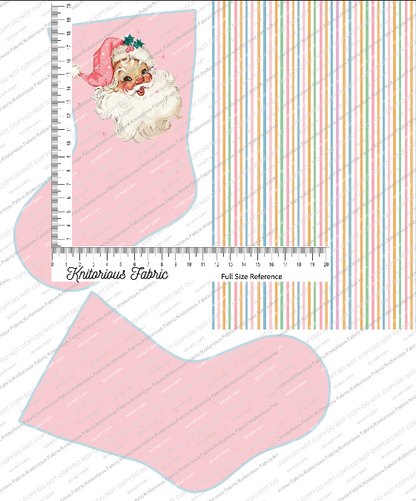 *Pre-Order* Vintage Light Pink Stocking Panels