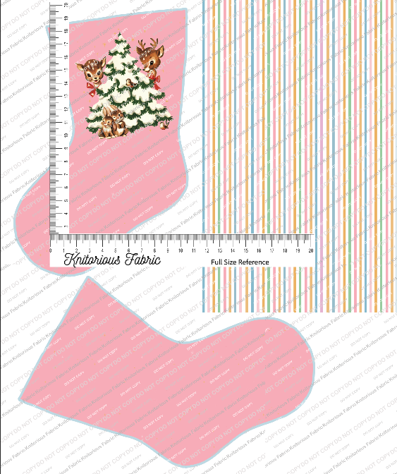 *Pre-Order* Vintage Dark Pink Stocking Panels