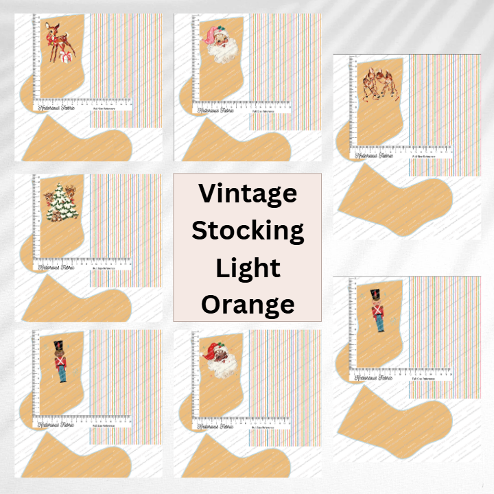 *Pre-Order* Vintage Light Orange Stocking Panels