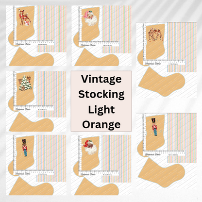*Pre-Order* Vintage Light Orange Stocking Panels