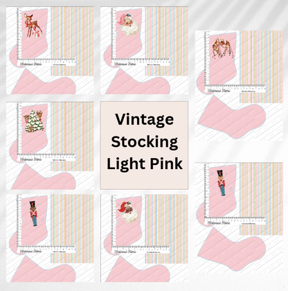*Pre-Order* Vintage Light Pink Stocking Panels