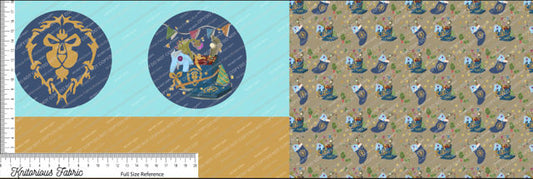 W Gamer Holiday Blue Circle Bagset