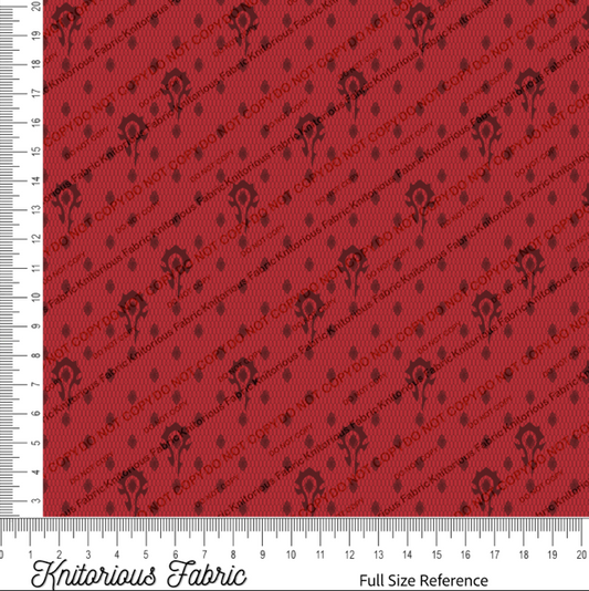 W Gamer Red Holiday Lace